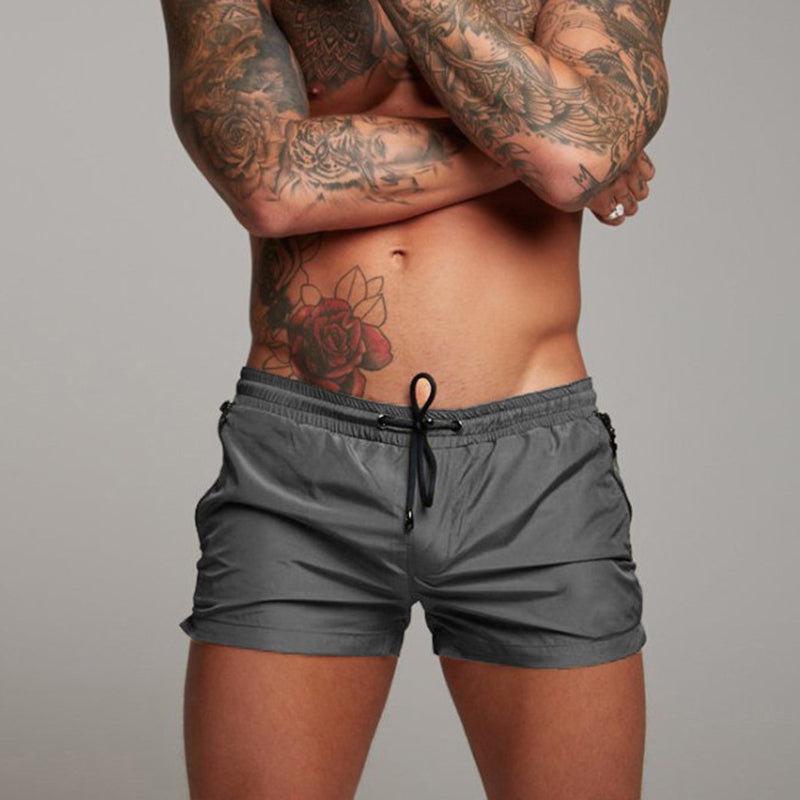 Men's Summer Fitness Running Shorts - Muscle Fit Sports Pants