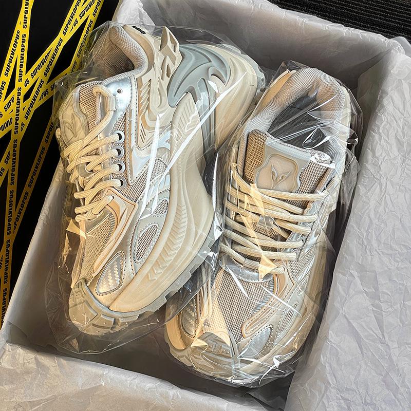Tan Jianci Skorpion Dad Shoes: Trendige schwarze Sportschuhe mit dicker Sohle für Männer & Frauen 2025
