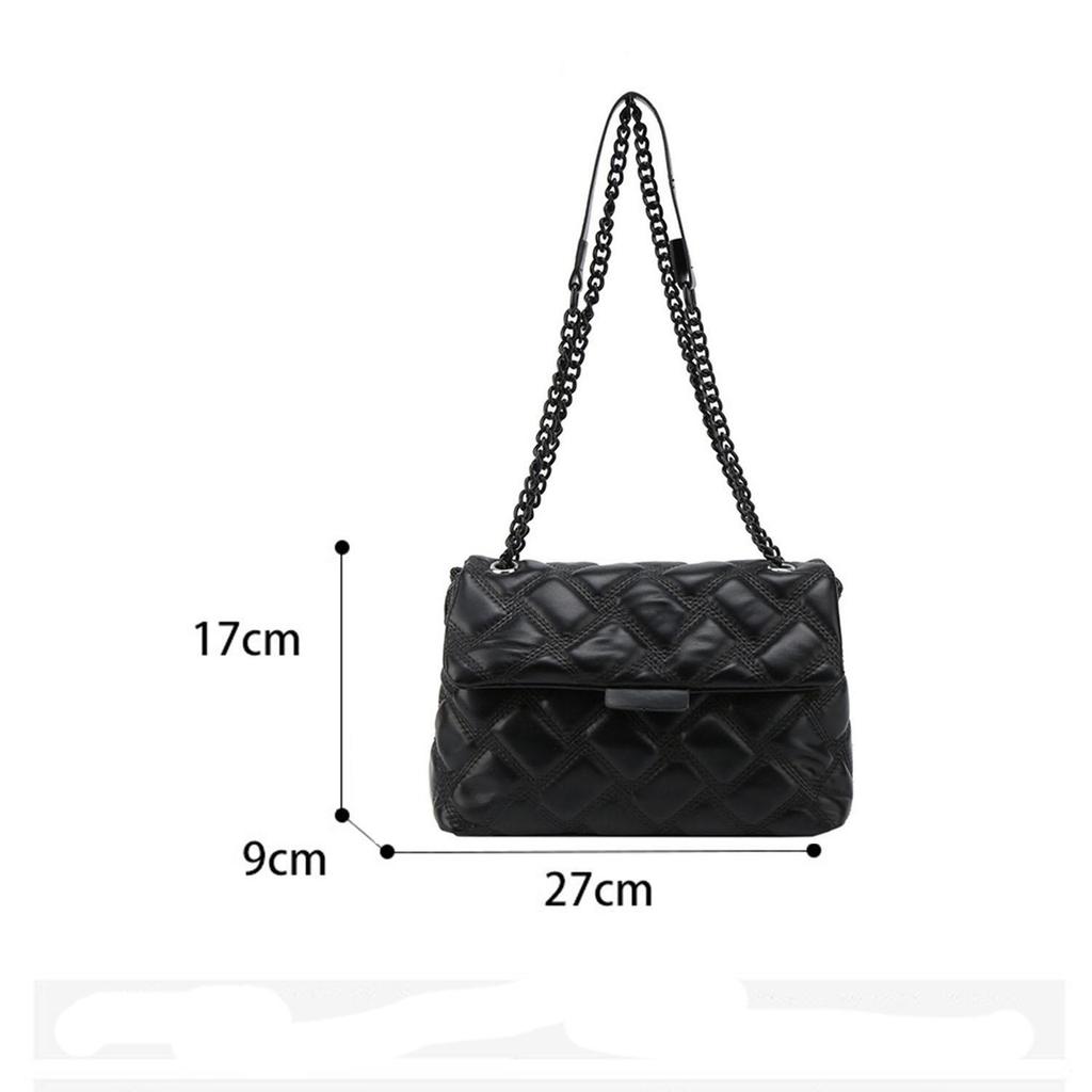 Damestas van KG Sewing Fashion met ketting, schoudertas, crossbodytas van PU-leer.