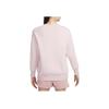 Nike Phoenix Fleece Solid Color Crewneck Sweatshirt Women Sweatshirt Gray Purple DQ5734-019