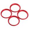 4 Pcs Aluminum Alloy Air Outlet Plug, Instruments, Air Outlet Cover Sticker Decoration Ring sSuitable For A3 S3 2013-2016/Q2