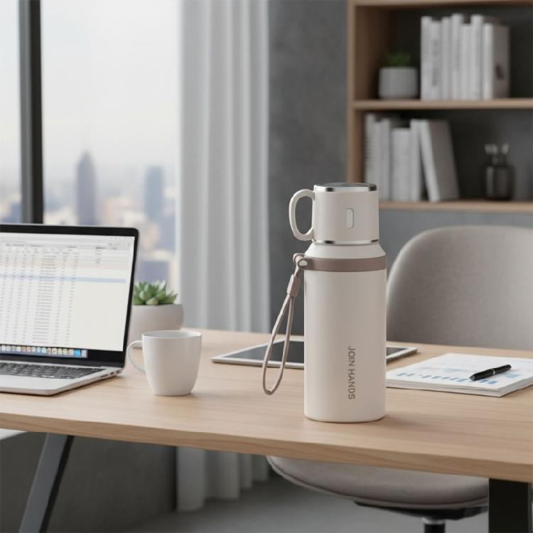 Unique Double Walled Insulated Nonrust Steel Cup 24oz Capacity Heat Cold Retention Technology Silicone Grip Easy Carry