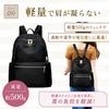 Lebonarie Backpack, Black, Lightweight, Women's, Large Capacity, Stylish, Pockets, Perfect for School or Commuting, Simple, Water-Repellent, Casual,