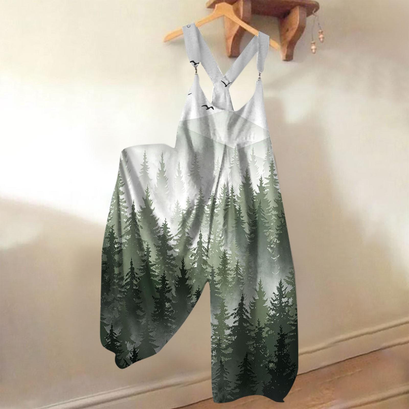 

(Кунід) Жіночі комбінезони з широкими штанинами. Повсякденні вільні комбінезони без рукавів. Ретро-комбінезон із металевими ґудзиками. Довгі штани. Комбінезон із кишенями. XXXL