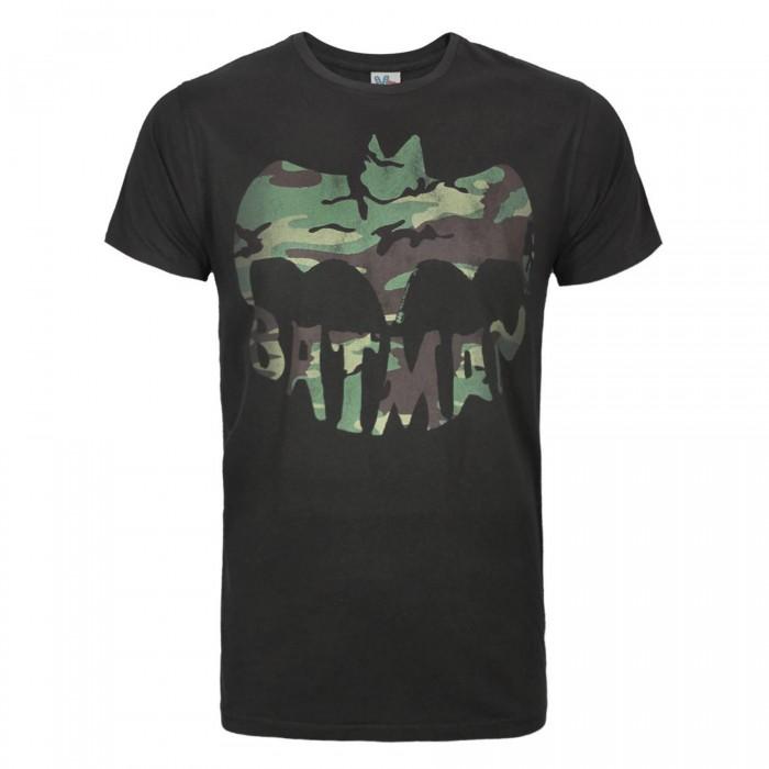 Junk Food Mens Batman Camo Logo Short-Sleeved T-Shirt