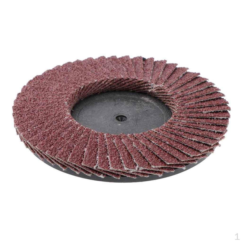 

Flap Wheel Polishing Buffing Disc Pad 80 Grit Red 3In