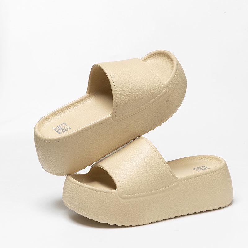 2024 Women's Thick-Soled Height-Boosting Slippers - Summer Outdoor Casual Versatile Beach Comfort Slippers