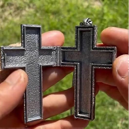 Squids Necklace Game,necklace with secret compartment,Cross Pendant Necklace