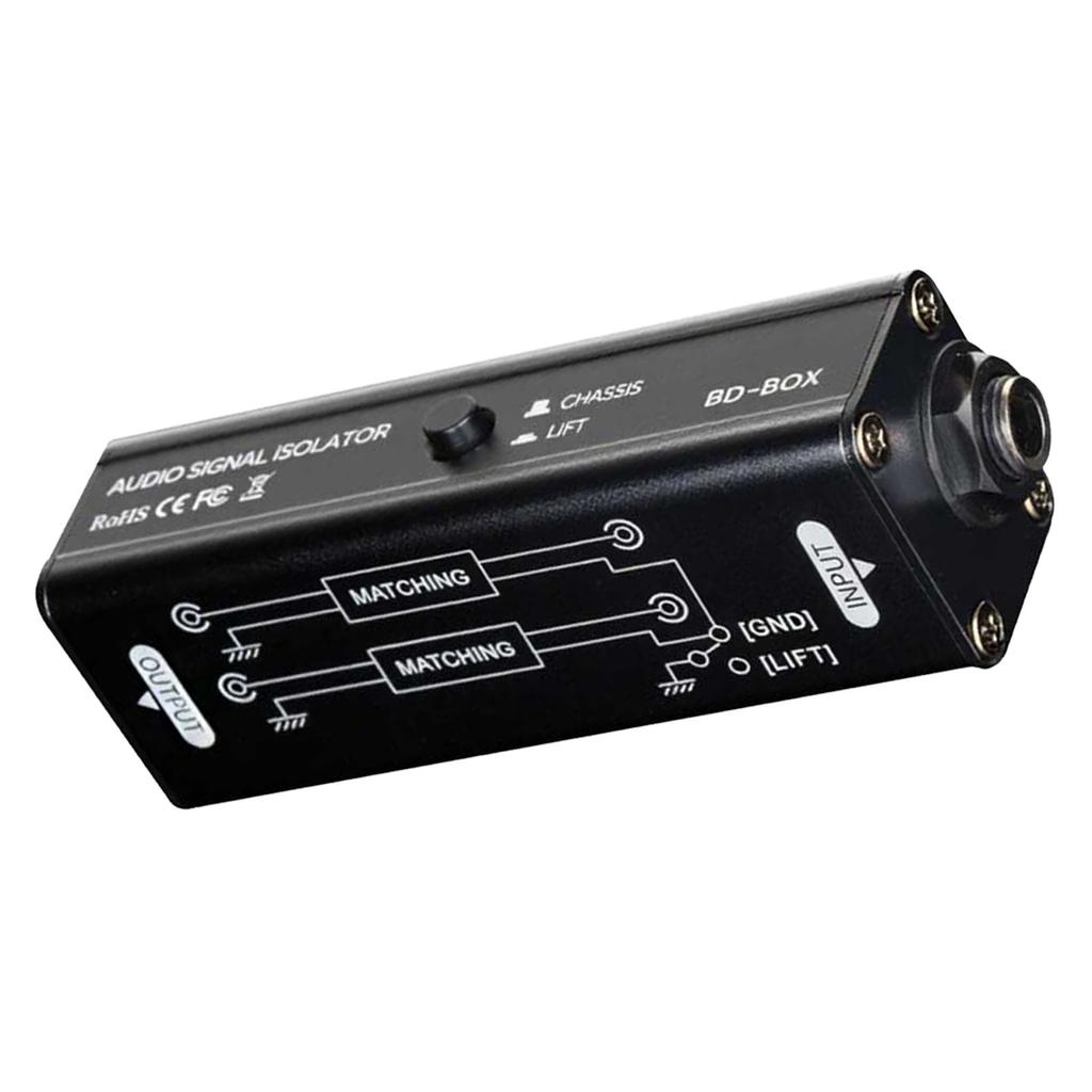 Schild Geräuschfilter 6,35mm Sound-Interface Maschinenschleifen-Rauschunterdrücker für Besprechungs-Mikrofon Sound-System Sound-Player