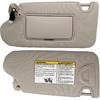 NHILES Left Driver Side Sun Visor Compatible With Nissan Altima 2013 2014 2015 2016 2017 2018 With Light, Without Sunroof 96401-3TA2A Beige