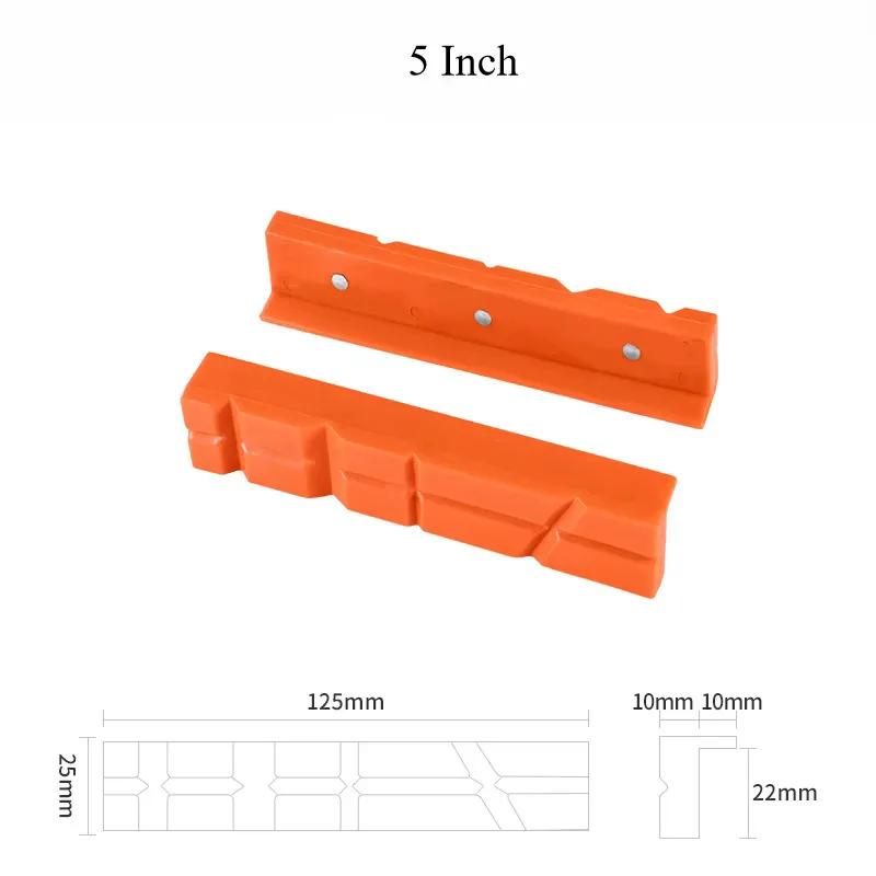 2pcs 4/5/6 Inch Magnetic Soft Pad Jaw Rubber For Metal Vise Bench Machine Tools For Metal Vise Bench Machine Tools
