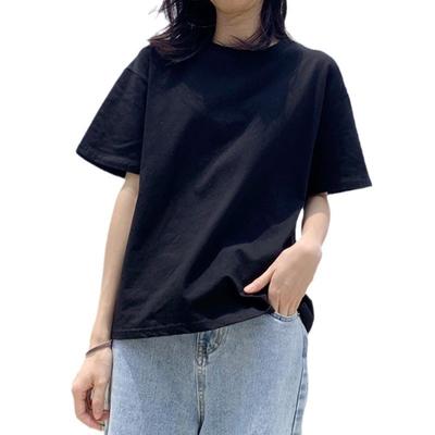 Κορεάτικο Στυλ INS Harajuku Casual Επιδρομικό Ευέλικτο Πουλόβερ Τοπ Μονόχρωμο Φαρδύ T-shirt