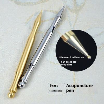 Acupuncture Pen Reflexology Tools Acupressure Pen Stainless Steel/Brass Massage Pen Reflexology Pressing Point Massager Tool For