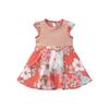 Oililly Short Sleeve Flower Pattern Dress Ok8seop001a