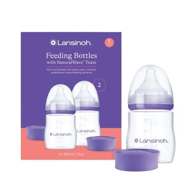 Lansinoh Kojenecká láhev savička S 2x160 ml