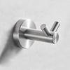 Black 304 Stainless Steel No-Drill Coat & Hat Hook for Bathroom or Entrance