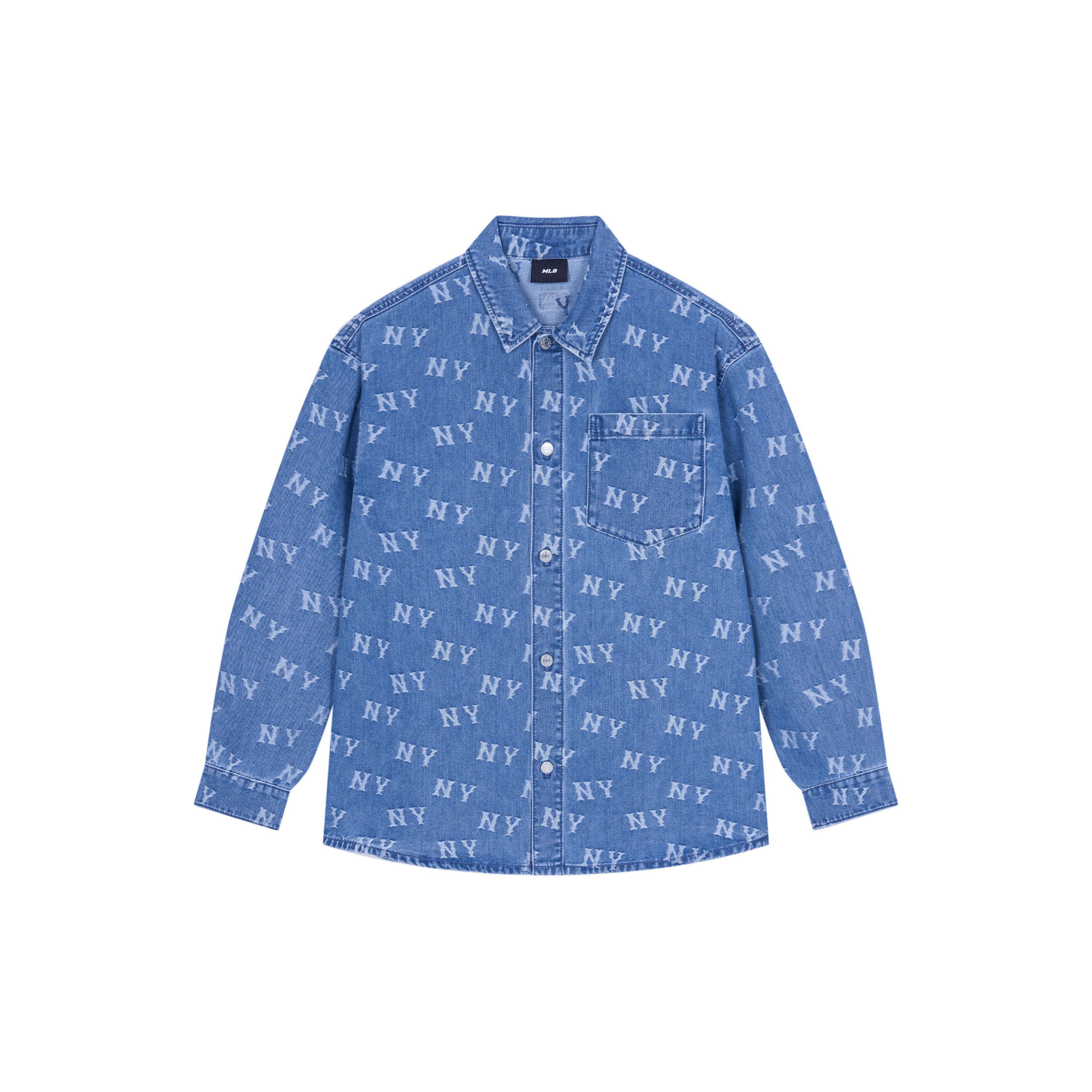 MLB New York Yankees SS24 Shirt Unisex Light Blue 3ADRM0141-50BLL XS