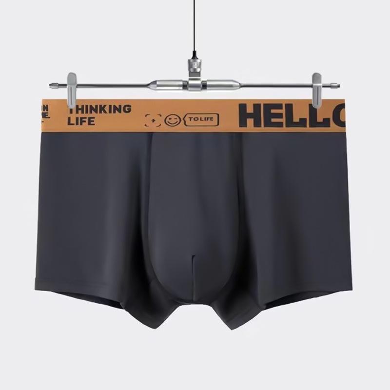 4pcs Men's Underwear Men's Four Cornered Pants Autumn and Winter Styles Breathable Flat Cornered Pants Men's Minimalist Underwear Boxer Brief