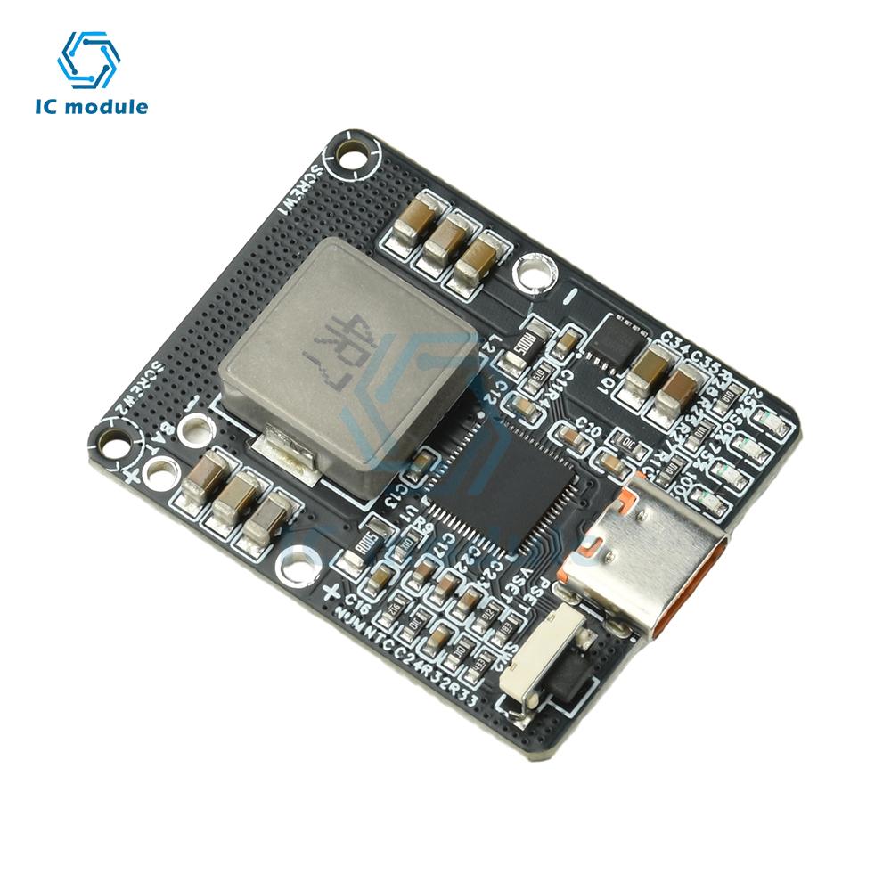 IP2369 2-6S 45W PD Fast Charge/Discharge Module - Bidirectional Buck-Boost Power Bank Board with Type-C Interface