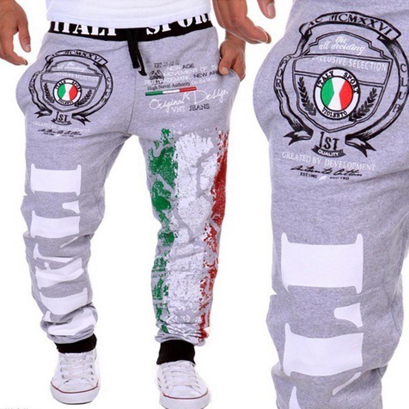 Ανδρικά εμπριμέ παντελόνια φούτερ Casual Outdoor Jogging Pants Joggers