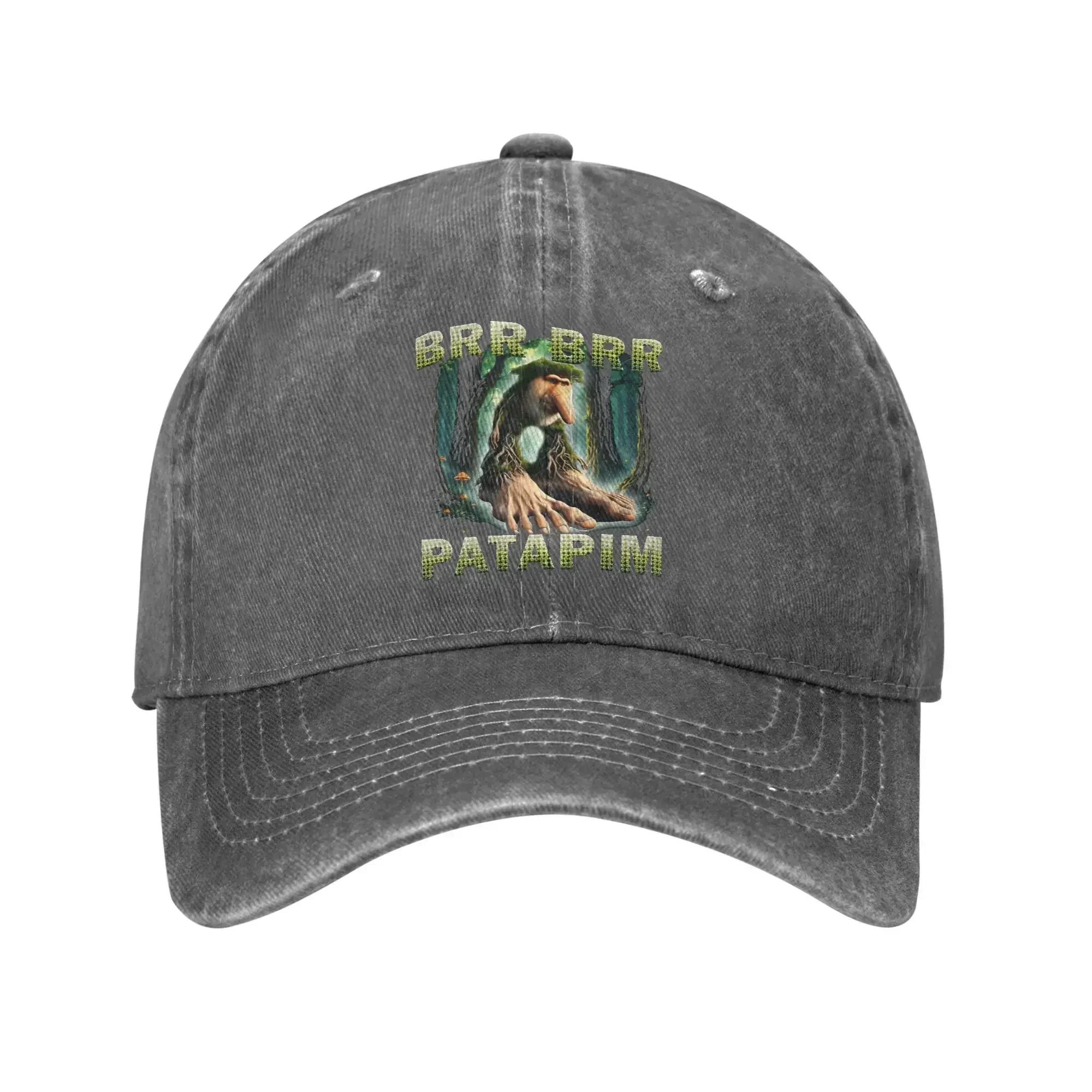 

Brr Brr Patapim Funny Italian Brainrot Meme Sun Baseball Cap Unisex Unisex Summer y2k Cool Running Hippie Sun-Proof Baseball Caps One Size