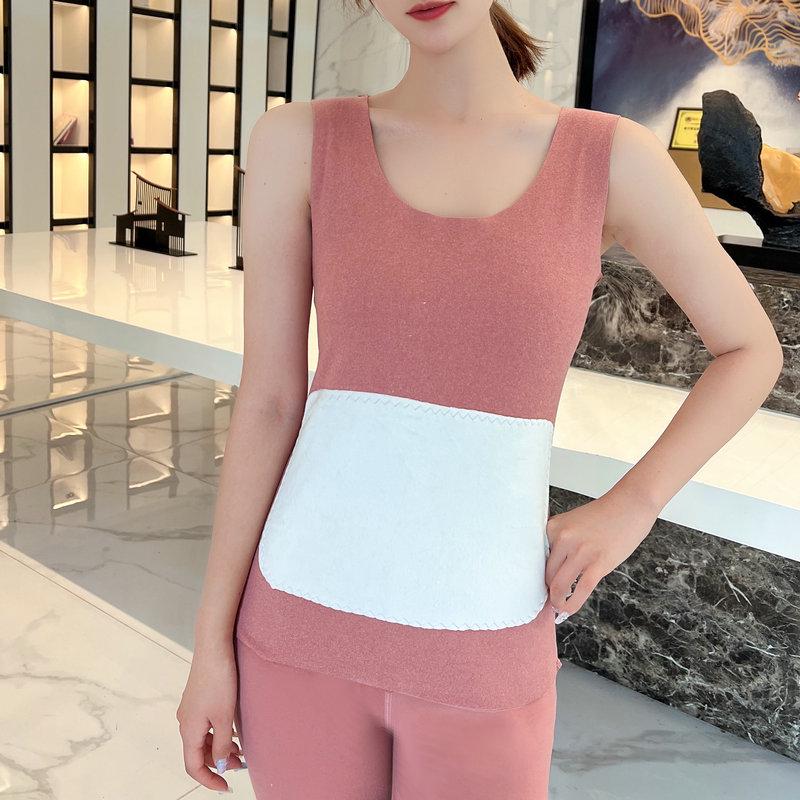 Women's Seamless Thermal Vest: Upgraded Velvet Belly Protection for Autumn and Winter