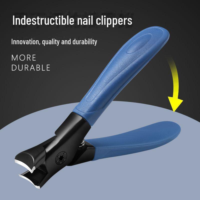 Professional Anti-Splash Large Nail Clippers for Thick Nails - Special Pedicure Tool for Home Use