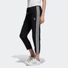 Adidas Originals Retro Side Stripe Lace-Up Straight Leg Casual Pants Women Bottoms Black DY3864
