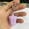 Lipstick Keychain Cap Silicone Crown Hat Lipstick Keyring Bags Backpacks Portable Versatile Accessory
