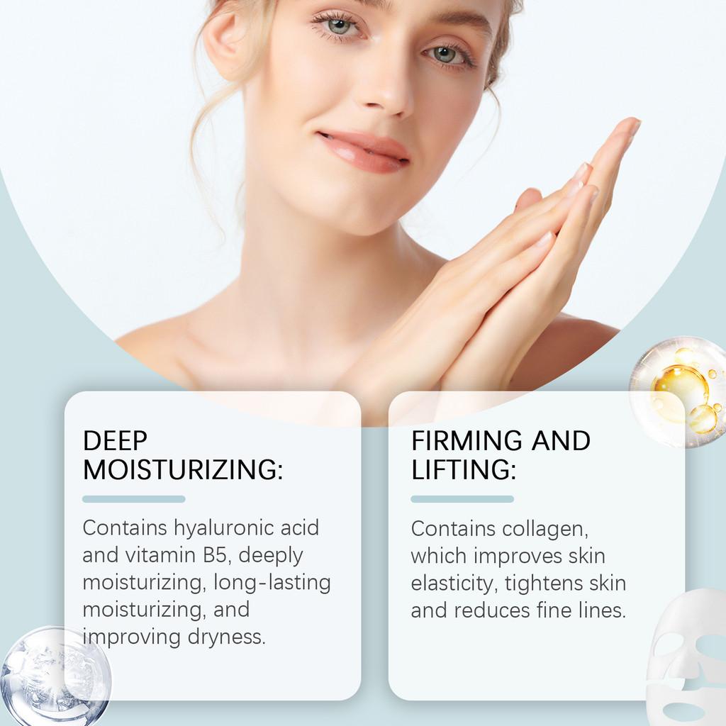Eelhoe Collagen B5 Moisturizing Face Mask Ultra Hydrating Nourishing Skin Care Treatment