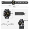 GOLDEN HOUR Minimalist Metal Sports Waterproof Digital Wide Viewing Angle Rubber Unisex Watch Men's Watch, Ultra-Thin Design, Case, Watch, Display,