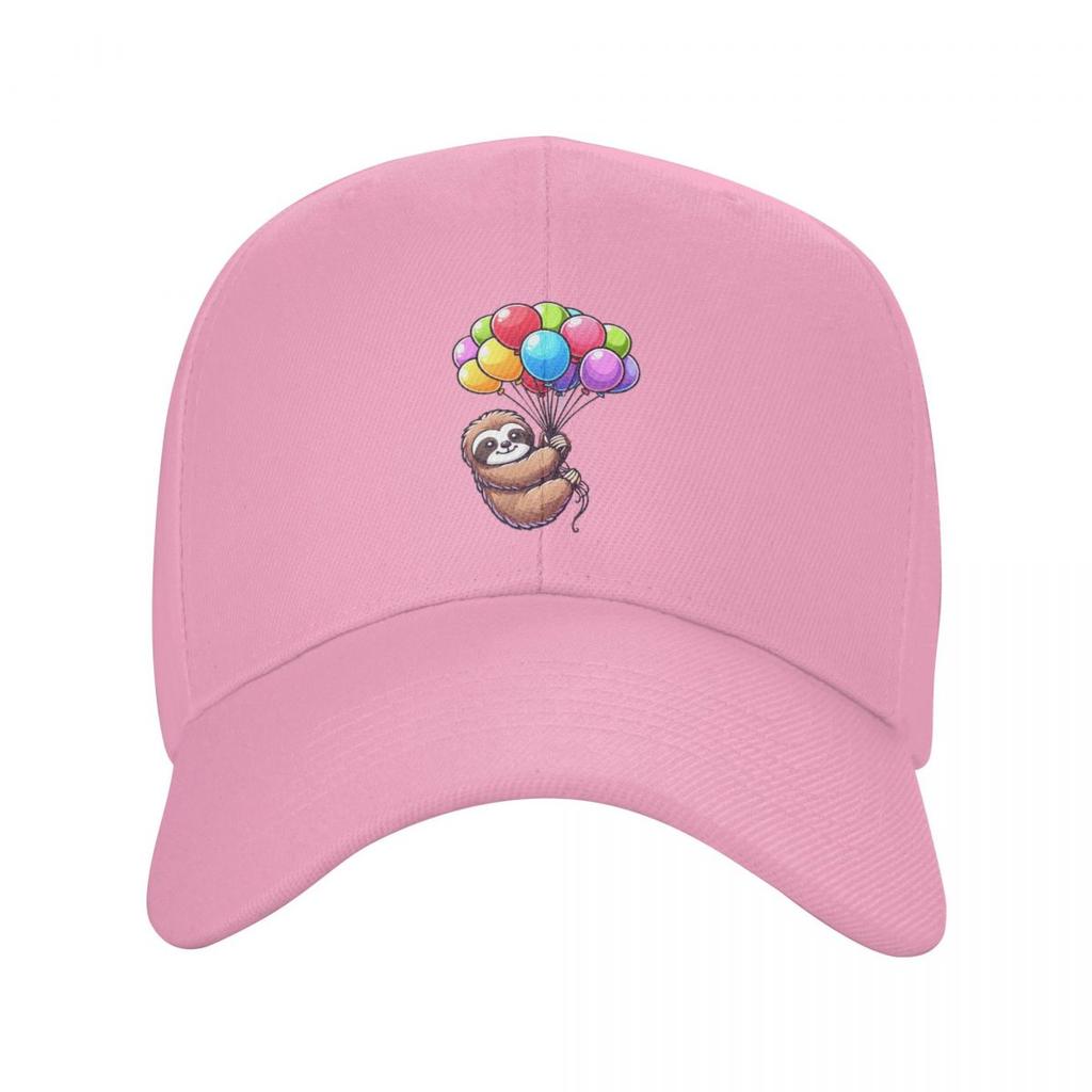 Balloon Sloth Cute Funny Sloth Hanging Balloon Baseball Caps Men Women Hats Outdoor Cap Streetwear Baseball Hat Casquette