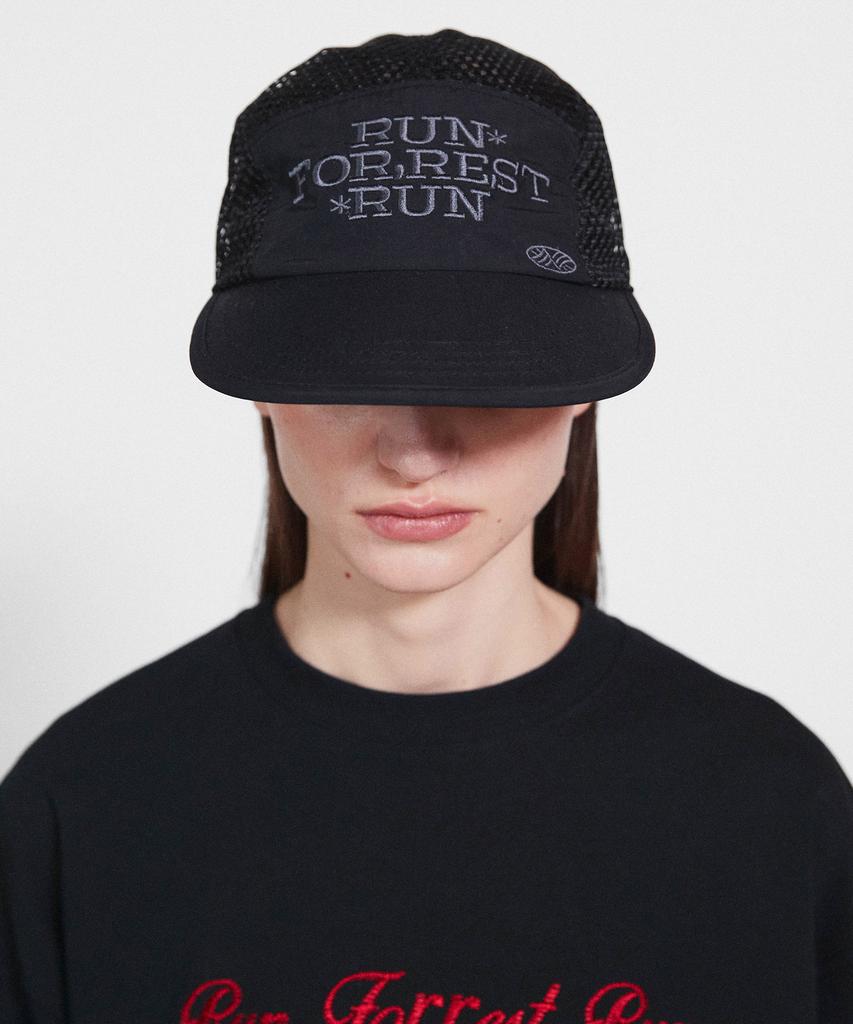 Minasu Run For Rest Run Mesh Camp Cap_Black