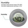 1~10pcs Mini Hygrometer Thermometer Fahrenheit or Celsius Meter Digital LCD Monitor Indoor Room Round Humidity Temperature Gauge