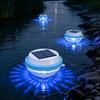 Solar Floating Water Light for Poolside Pond Decor, Color Accent for Patio Garden Water Features, Rounded ABS Shell