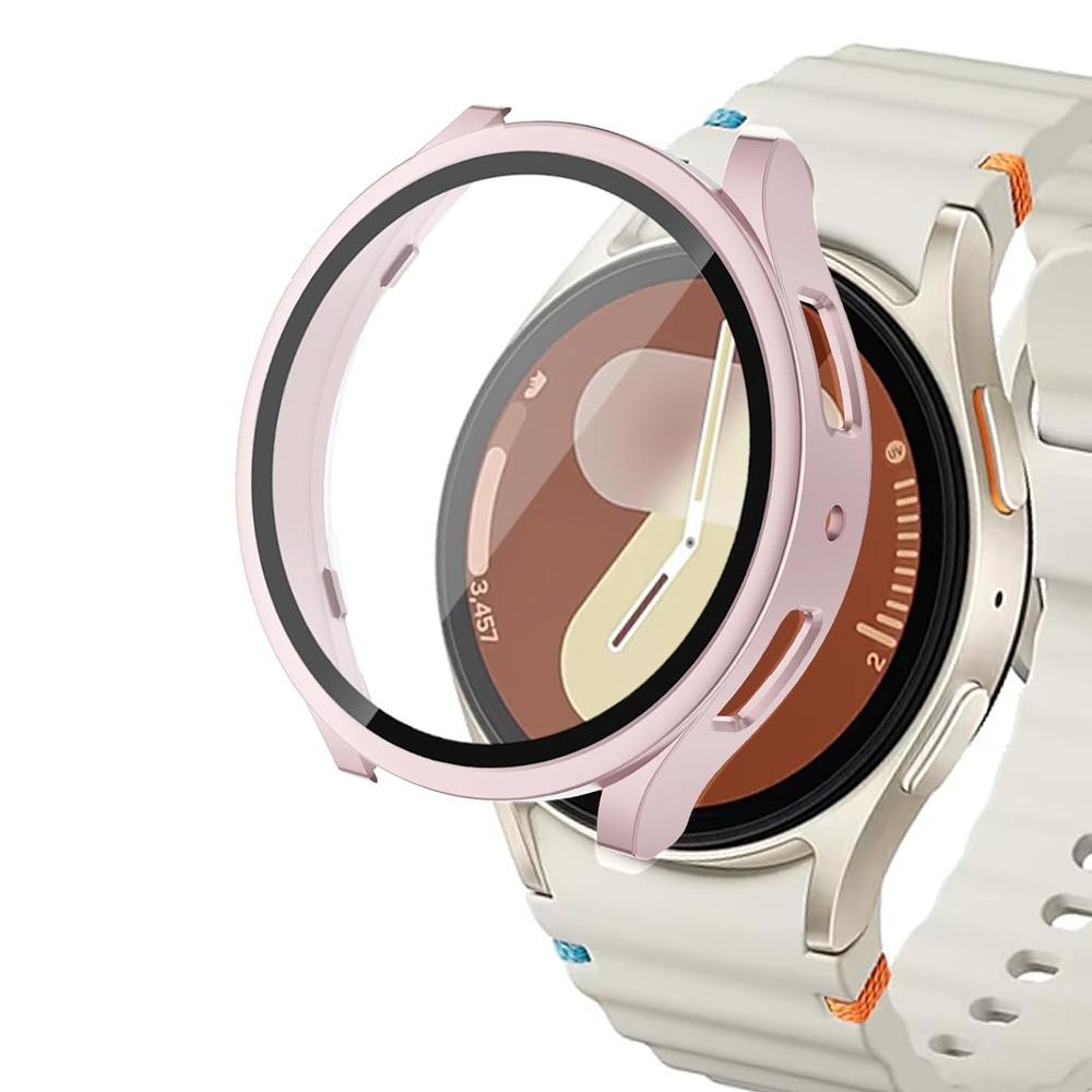 Case for Samsung Galaxy watch 7/6/5/4 44mm 40mm Protective Full Screen protector Tempered Glass PC bumper Galaxy watch 7 Cover