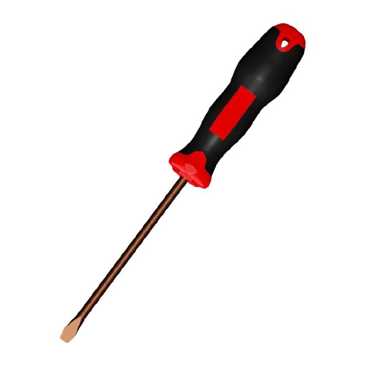 Slotted/Crossed Magnetic Screwdriver With Corrosion Resistant Alloy And Comfort Grips Handle