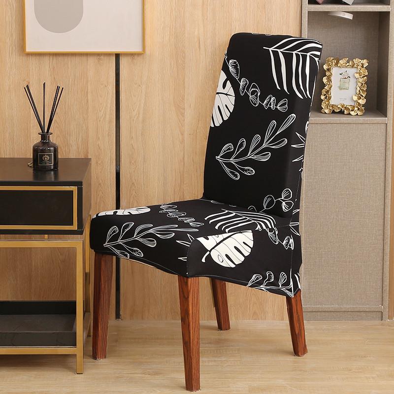 Extra Large One-Piece Stretch Dustproof Chair Cover with Sloping Skirt for Dining and Office Chairs