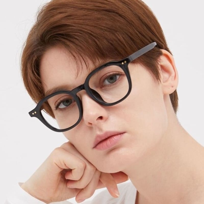 

oart Zoe BLACK square horn-rimmed glasses black