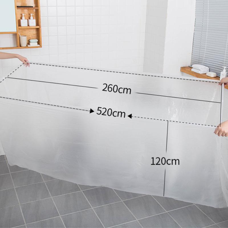 10pc/bag Disposable Bathtub Cover Portable Bathtub Liner Oversized Salon Home Travel Hotel Cleaning Anti Dirt Protective Film