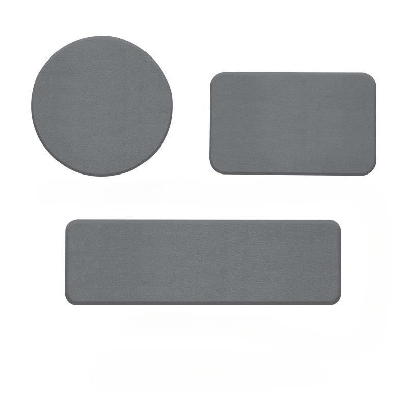 

Быстросохнущий каменный коврик для ванной Нескользящий Супервпитывающий диатомитовый коврик Серый диатомовый коврик для ног Коврик для душа Кухня