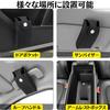 TIMYU Car Glasses Vertical Eyeglass Case with Sunglasses PU Leather Holder, Grip, Hand-Stitched (Black)