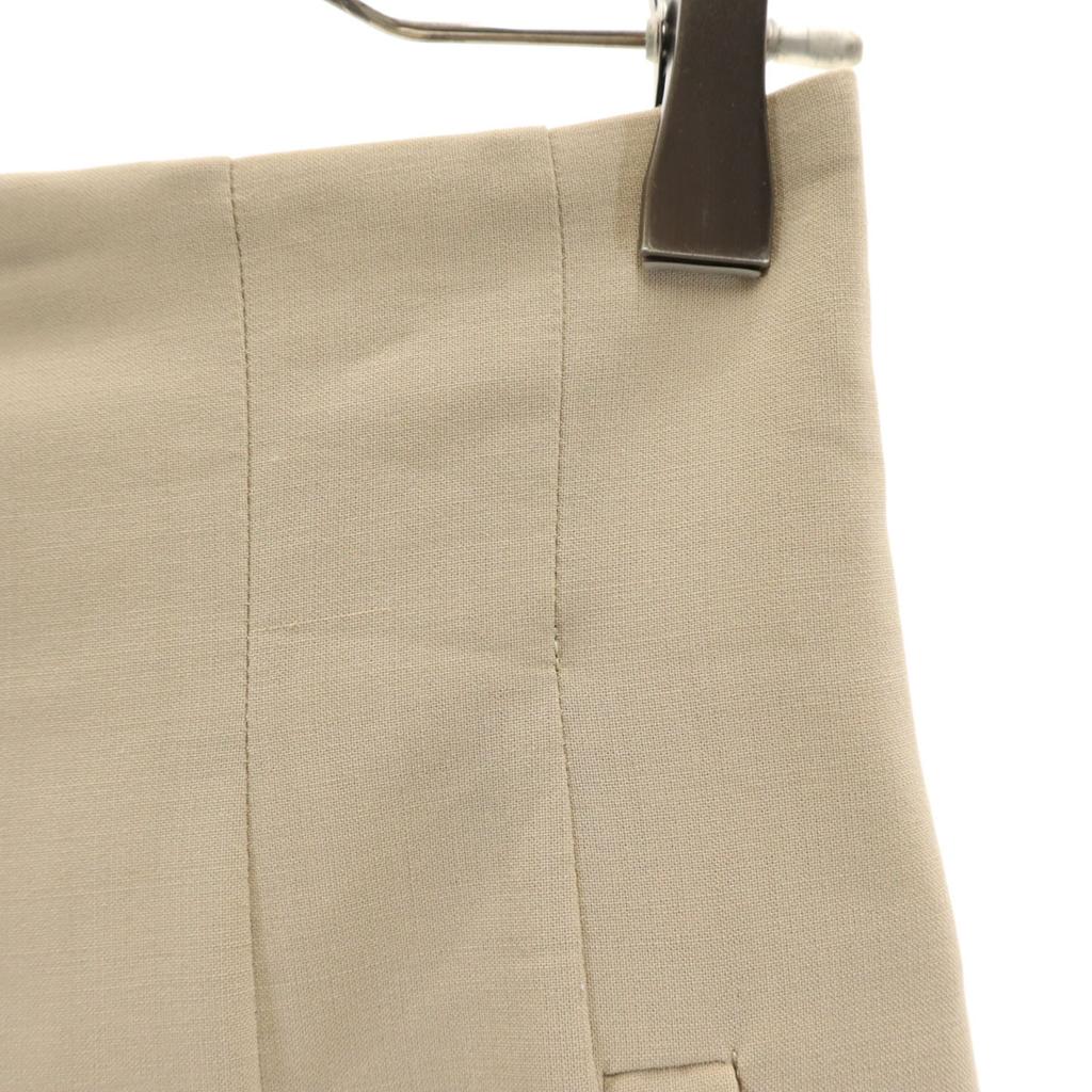 LE CIEL LEU Made In Japan Wool Blend High Waist Wide Pants 34 Beige Women Used