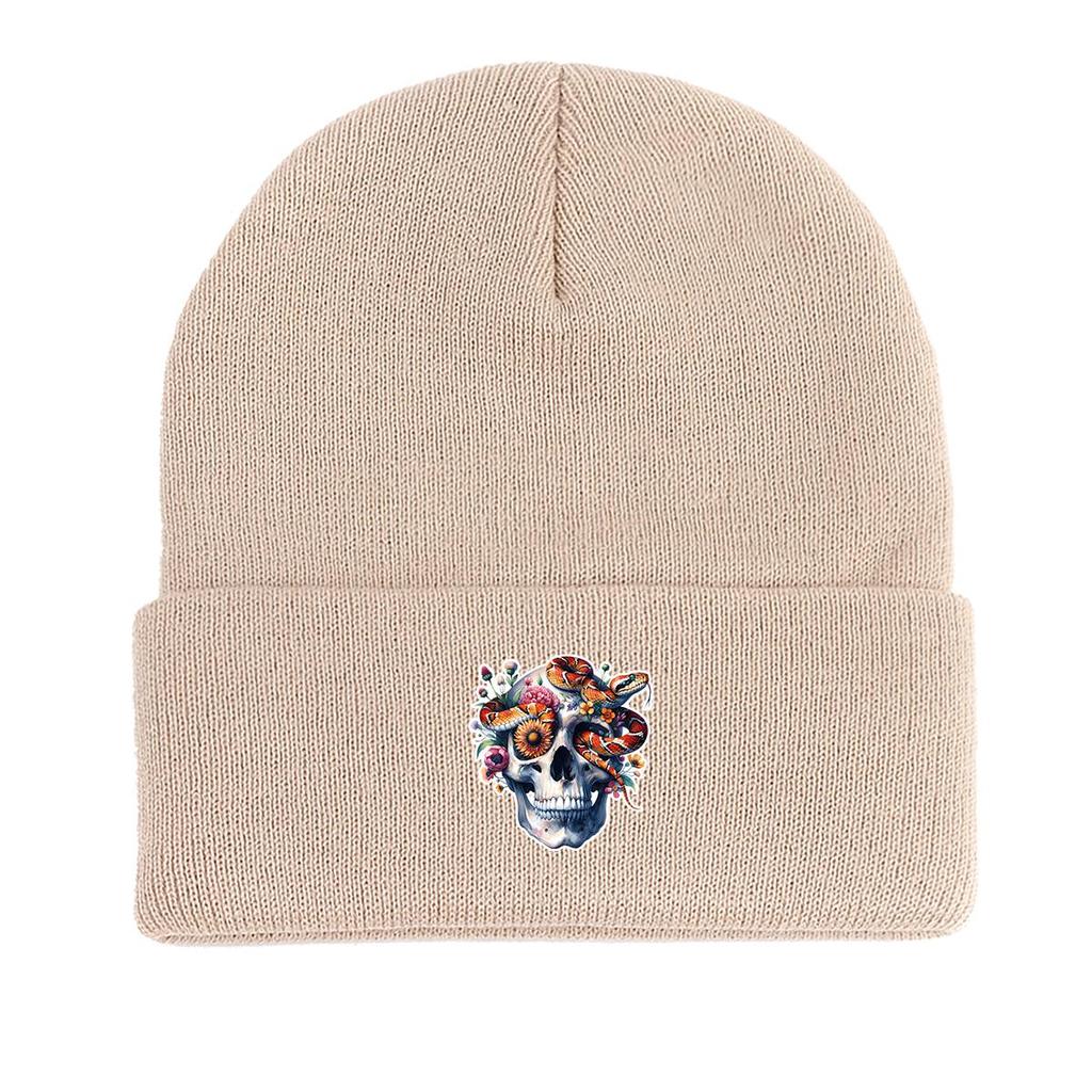 Dog Cat Paw Print Heart Knit Hat Beanie, Valentine's Day "XOXO LOVE KISS", Cozy Stylish Knitted Cap Beanie