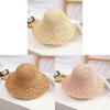 Summer Woven Straw Hat With Wide Brim For Adults And Kids Sun Protection Beach Vacation