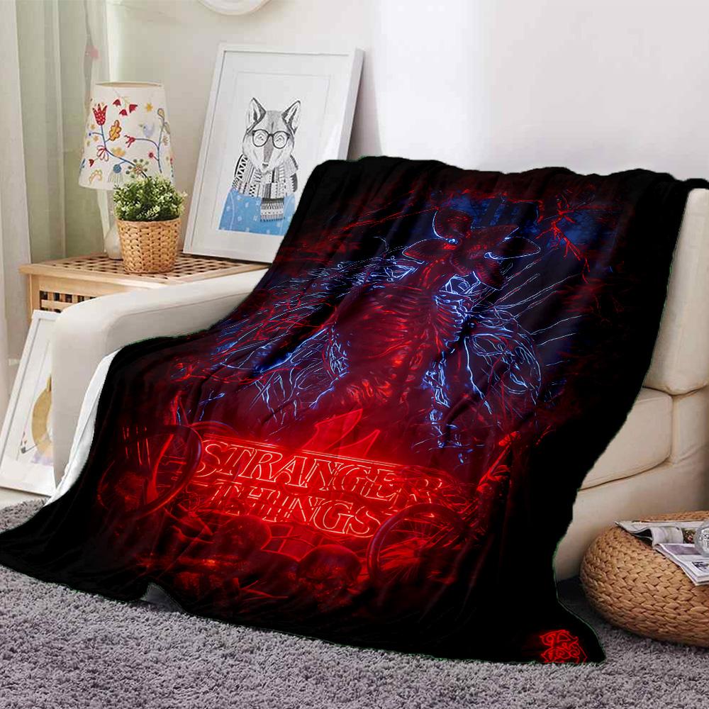 1pc Stranger Things Dark Dimension flannel Blanket for Super Soft Cute Comfort Blanket for Travel Bedding Couch Sofa Blanket Y82531