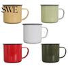 Water Mug 120/240/350/500ML Vintage Enamel with Handle Heat-resistant Large Capacity Cup Tea Milk Coffee Drinking Retro Decoration Scratch-resistant
