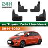 4PCS Splash Guards Mudguards Compatible with Toyota Yaris Hatchback 2014 2015 2016 2017 2018 2019 2020