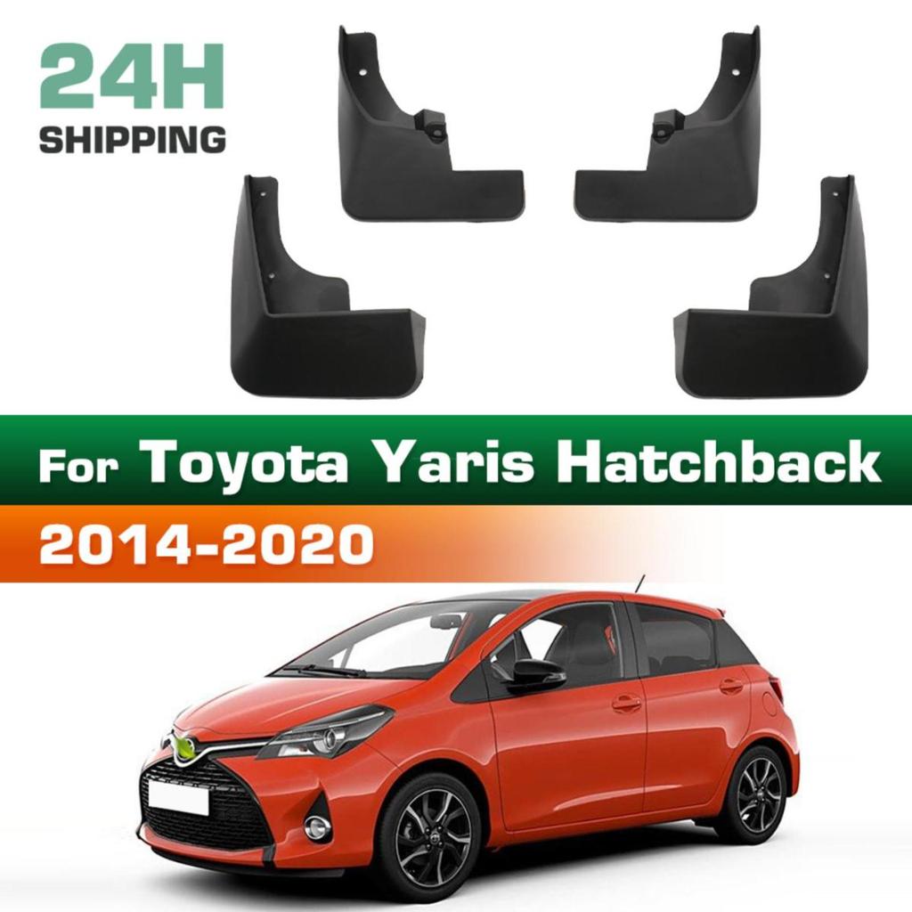 4PCS Splash Guards Mudguards Compatible with Toyota Yaris Hatchback 2014 2015 2016 2017 2018 2019 2020