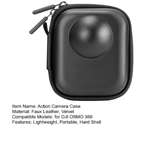 Action Camera Carrying Case for DJI OSMO 360 Waterproof Portable Travel Hard Shell Cover Sports Camera Protective Storage Bag